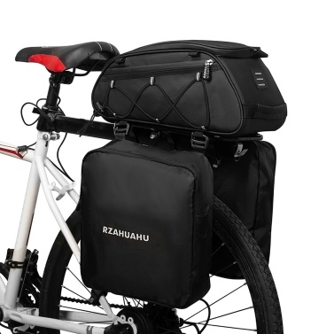 3-в-1 Сумка на багажник велосипеда Сумка на багажник Водонепроницаемая сумка на заднее сиденье велосипеда Сумка-холодильник с 2 боковыми подвесными сумками