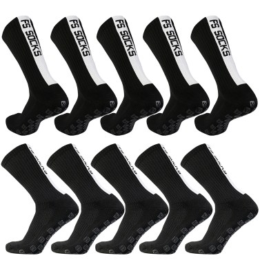 5 пар нескользящих спортивных футбольных носков, противоскользящие футбольные носки для футбола, баскетбола