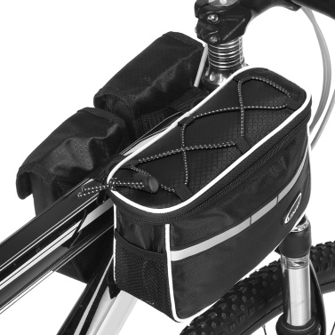 Велосипедная верхняя сумка на трубу с дождевиком Водонепроницаемый горный велосипед Передняя рама Pannier Bag Pack
