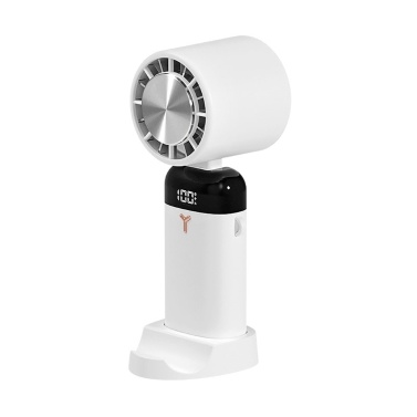 Ручной складной вентилятор USB Перезаряжаемый настольный настольный вентилятор с 3 регулируемыми скоростями ветра Светодиодный цифровой дисплей Держатель телефона для домашнего офиса Путешествия Кемпинг Рыбалка