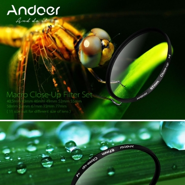 Набор Andoer 52 мм макро макро фильтров + 1 + 2 + 4 + 10 с сумкой для Nikon D7200 D5200 D3200 D3100 Canon Sony Pentax зеркалок