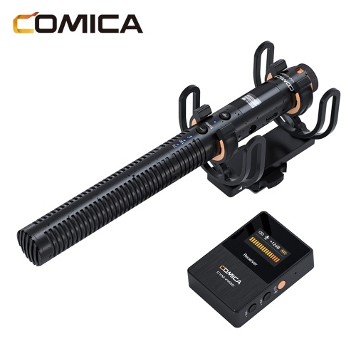 COMICA VM30 2.4G Камера Микрофон Кардиоидная конденсаторная микрофонная система с OLED-экраном с портом 3,5 мм