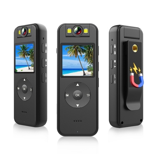 Нательная камера 4K Wi-Fi с аудио- и видеозаписью Носимая мини-видеокамера Body Cam