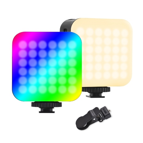 Двусторонний светодиодный заполняющий свет Карманный RGB-светильник с клипсой
