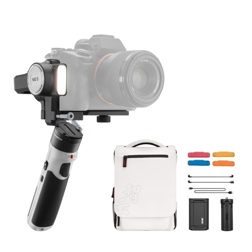 ZHIYUN CRANE-M2 S Combo Компактный портативный 3-осевой карданный стабилизатор со светодиодной подсветкой Встроенный аккумулятор PD Быстрая зарядка для смартфона Спортивная камера Беззеркальная камера с держателем для телефона в рюкзаке