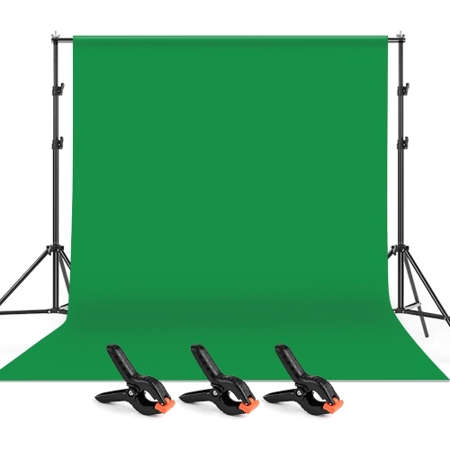 Andoer 2 * 3 м / 6,6 * 10 футов студийная фотография зеленый экран фон моющаяся ткань из полиэстера и хлопка