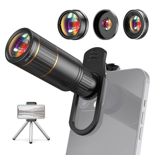Комплект объективов для телефона 4-в-1 Комплект объективов для внешней камеры телефона