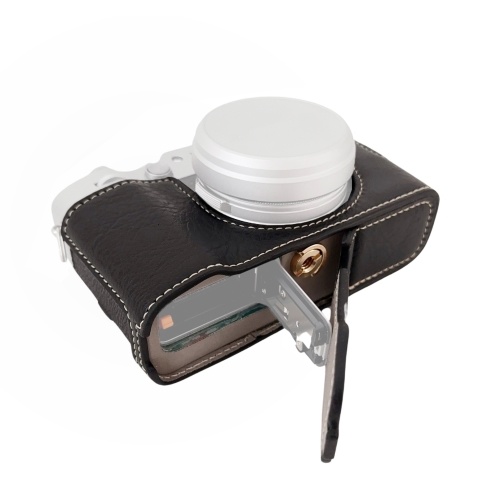 Защитный чехол для портативной камеры Чехол для камеры в стиле ретро Сумка для переноски с открывающейся нижней частью и заменой плечевого ремня для камеры Fujifilm X100VI