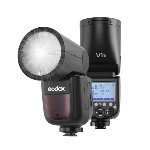 Профессиональная вспышка Godox V1S для камеры Speedlite Speedlight Round Head Wireless 2.4G Fresnel Zoom