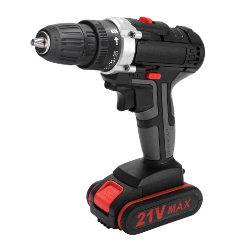 21V Multifunctional Electric Impact Cordless Drill High-power Lithium Battery Wireless Rechargeable Hand Drills Home DIY Electric Power Tools