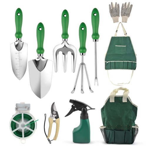 Набор инструментов для садовых работ на открытом воздухе, 11 шт., набор инструментов для посадки сада