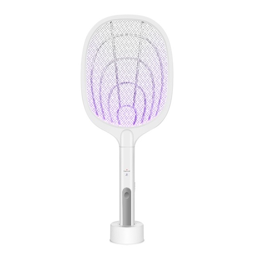 Интеллектуальная лампа для уничтожения комаров и электронная мухобойка для комаров 2-в-1 Ручной электрошокер Мухобойка для комаров Перезаряжаемая летучая мышь для уничтожения комаров