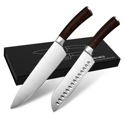 Набор кухонных ножей Homgeek с 7-дюймовым ножом Santoku и 8-дюймовым ножом шеф-повара