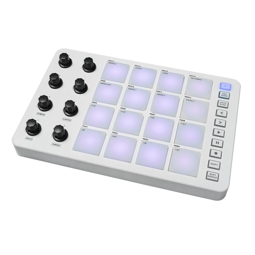 MIDI-контроллер M-VAVE ударная панель с RGB-подсветкой MIDI-клавиатура Портативный MIDI-пад SMC-PAD