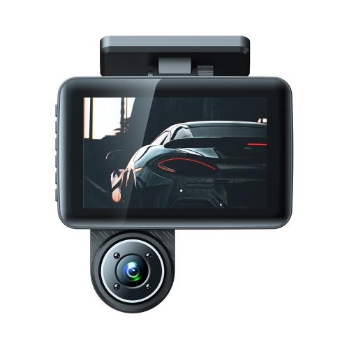 Видеорегистратор с 3 камерами, 4 дюйма, прозрачное автомобильное зеркало заднего вида