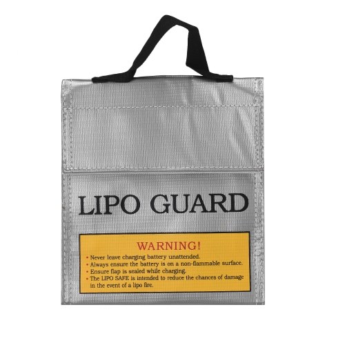 Портативная сумка для защиты аккумулятора Lipo Огнестойкая Взрывобезопасная водонепроницаемая сумка для безопасного хранения зарядки с ремешком на руку для домашнего офиса Использование большого пространства