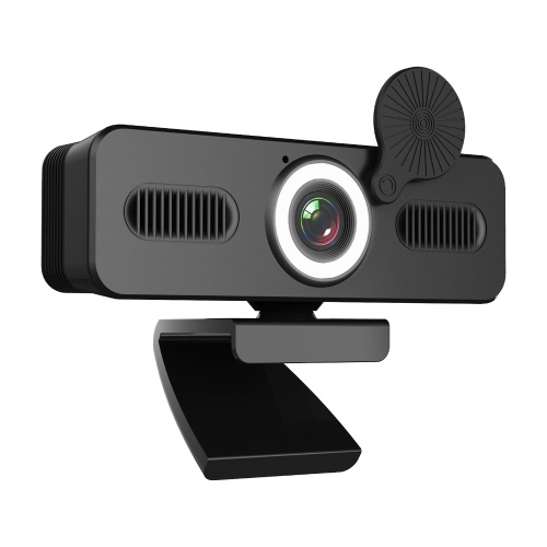 Веб-камера HD 1080P Компьютерная веб-камера с микрофоном Веб-камера USB для ПК Широкий угол обзора 120 градусов с заполняющей подсветкой Бесплатный диск для записи Звонки Конференц-связь Игры Совместимость с Windows Vista iOS Android