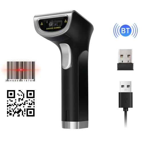 Беспроводной QR 2D сканер штрих-кода Ручной USB-кабель для считывания штрих-кода