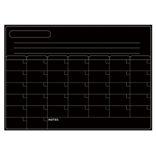 Магнитная доска с календарем для сухого стирания