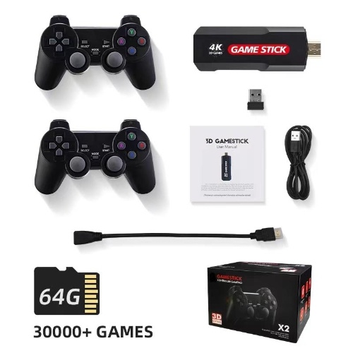 Игровая консоль X2 с более чем 30 000 встроенными ретро-играми и двумя конкурентоспособными игровыми контроллерами