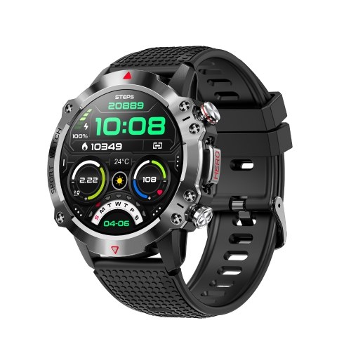 KR10 Смарт-браслет Спортивные часы 1,39-дюймовый IPS FullTouch Экран Фитнес-трекер Смарт-часы