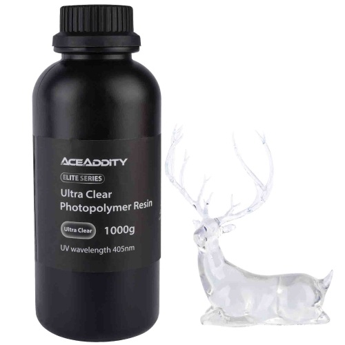 Aceaddity Ultra Clear 3D Смола Высокая прозрачность Высокая точность и слабый запах 1 кг/бутылка