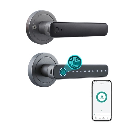 Дверной замок с отпечатком пальца WAFU, 4 способа разблокировки, приложение tuya BT Connection, разблокировка, разблокировка паролем для дома, квартиры