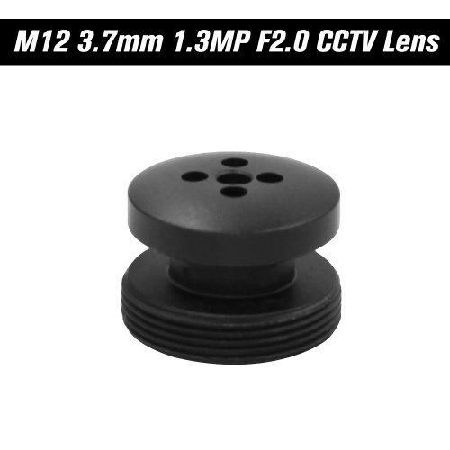 3.7mm M12 Button Lens M12 Mount, 1.3 Megapixel Угол обзора по горизонтали 80 градусов F2.0 фиксированный Iris для камер видеонаблюдения