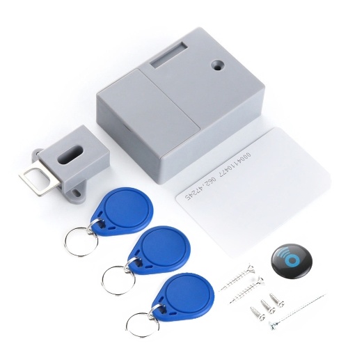 Аккумулятор IC Card Sensor Ящик шкафа Smart Lock 1 Card 3 Keys