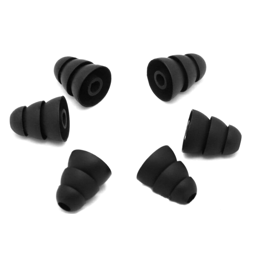 3 пары 6 PCS трехслойный силиконовый вкладыш для наушников с капюшоном Замена вкладышей для наушников Earbuds eartips Earplug Ear Pads Cushion Random Color & Size