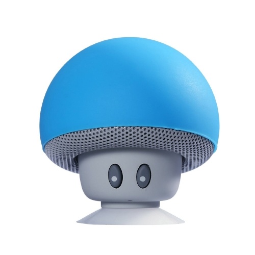 Mini BT Mushroom Speaker Беспроводной портативный сабвуфер с микрофоном и присоской для пэдов / смартфонов