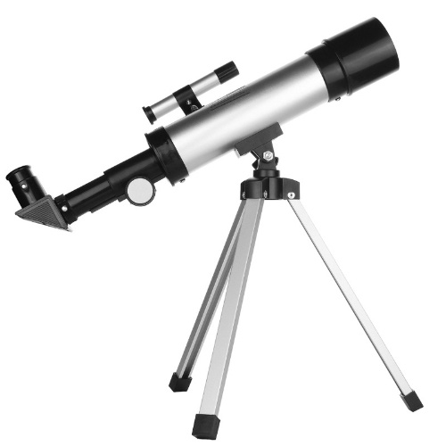Астрономический телескоп для детей и начинающих Телескоп с увеличением 90X с искателем, 2 окуляра и штатив