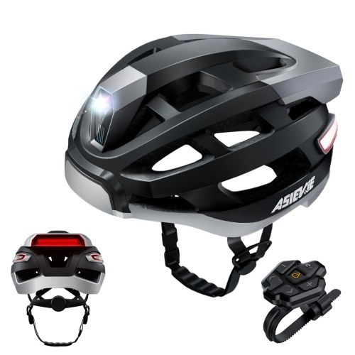 Умный велосипедный шлем ASIEVIE Bike с фарой, задним фонарем, экстренным оповещением SOS и беспроводными наушниками