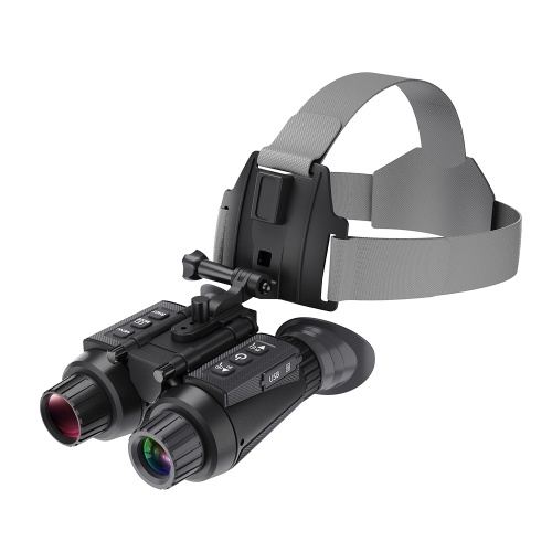 3D-очки ночного видения невооруженным глазом, крепление на голове, датчик звездного света 2,0 МП, 4K, 36 МП, двойной 1,4-дюймовый экран, 8-кратный цифровой зум, цифровой инфракрасный бинокль ночного видения