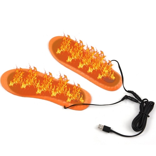 USB перезаряжаемые стельки для обуви с электроподогревом, вставки для обуви с подогревом, грелка для ног