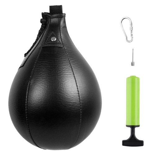 Боксерский мяч из искусственной кожи, ММА, Муай Тай, тренировочная ударная сумка, комплект, боксерский ударный мяч с насосом для надувания